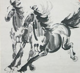 Xu beihong galloping horses